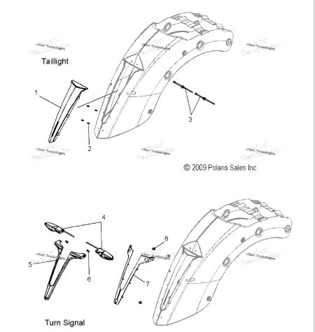 Turn Signal Front or Rear Victory Cross Country / Cross Roads / Magnum 