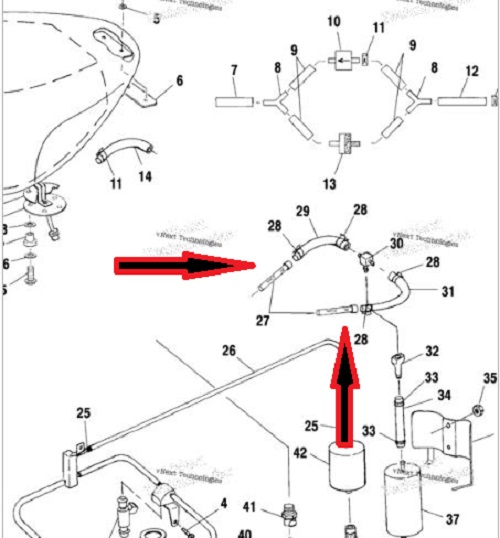 2530031 IN LINE FUEL FILTER VICTORY OEM #27