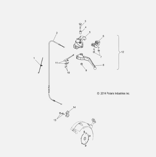 Polaris Clutch Lever Switch, Genuine OEM Part 4011852, Qty 1