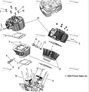 Gasket Base 5244365 Victory Motorcycles 2002 - 2007 Victory Motorcycle 