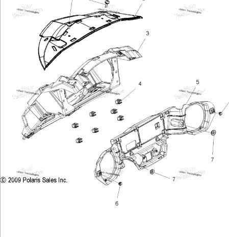 5433833 Grommet Side Cover Battery Cover Dash Victory OEM 