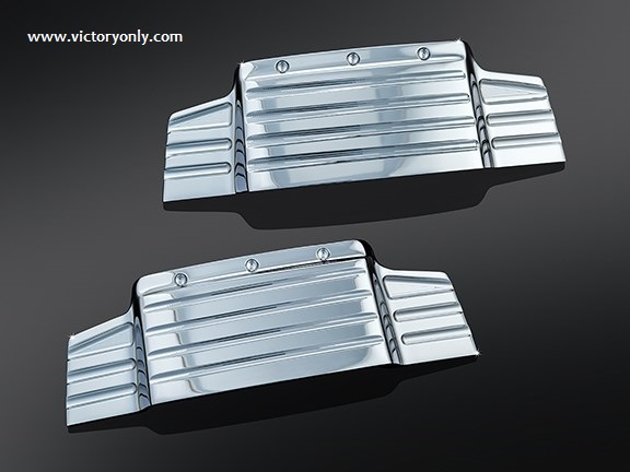 Victory Chrome / Black Engine Valve Cover Accents