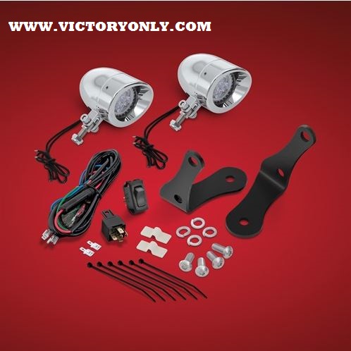 FORGED BAR LED KIT, 2 3/8" Mini Light LED, For Victory Cross Bike Forged, Bars 2010-Newer 