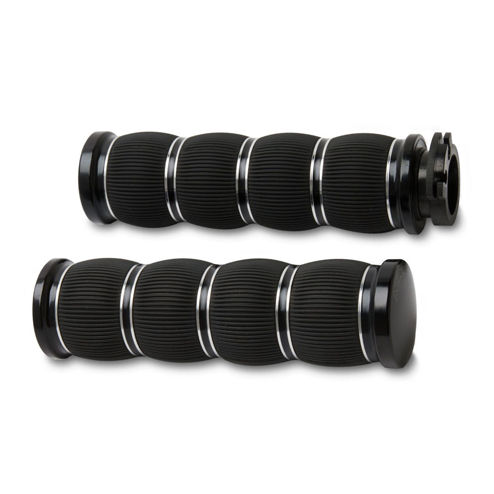 Grips Knurled Ring leader Black Victory Motorcycle Parts for Victory ...