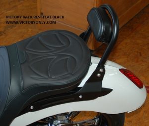 Sissybar Backrest Vegas Highball Kingpin Black or Chrome Victory Parts Victory Accessories Victory Aftermarket Victory Motorcycle Parts Victory Motorcycle Accessories Victory Motorcycle Aftermarket