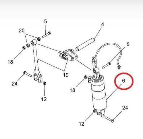 Victory Cross Country Roads Air Shock OEM Replacement