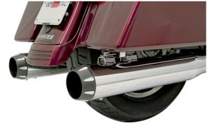 Optional end cap for Bassani 4" Mufflers Slash cut end caps can be rotated for different looks Made in the U.S.A.