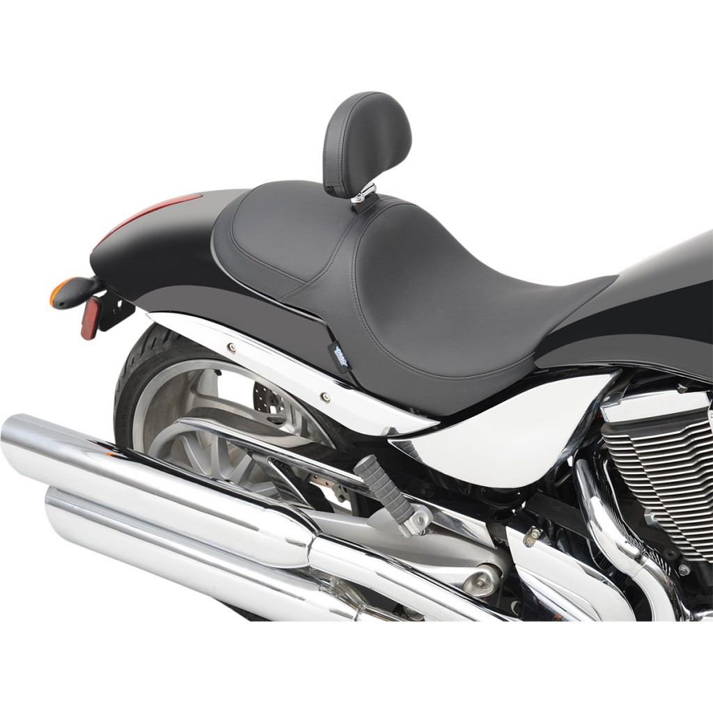 Victory Motorcycle Seat with optional backrest Smooth Hammer Victory