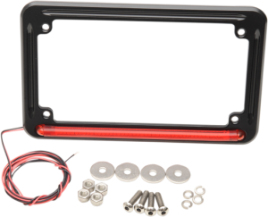 led tag mount frame 3rd brake light black