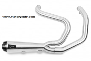 Exhaust Pipe System Performance Stainless Two Bros Racing Fits: Cruiser line and should fit models 06-16’. 2006-Up Victory Motorcycle Vegas, Vegas 8 Ball 2006-2012 Victory Motorcycle Kingpin 2015-Up Victory Motorcycle Gunner 2013-Up Victory Motorcycle Judge 2013-2015 Victory Motorcycle Boardwalk 2006-Up Victory Motorcycle Jackpot 2006-Up Victory Motorcycle Hammer 2010-Up Victory Motorcycle Highball Designed and tuned for max torque horsepower. Swept-up design for enhanced ground clearance Has a Carbon fiber end cap, Mandrel bent stainless steel tubing. All Tig Hand-Welded and High-temp SS wool and packing material Reduces Overall Weight by 22 lbs from stock exhaust system