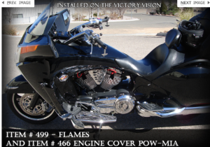 victory vision custom motorcycle accessories